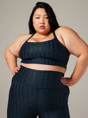 Band-It Houndstooth Low-Impact Sports Bra