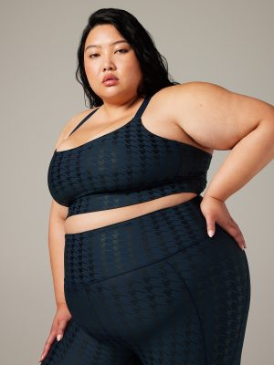 Band-It Houndstooth Low-Impact Sports Bra
