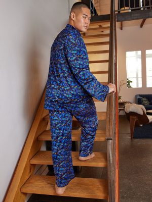 Baroque Butterfly Satin Sleep Top