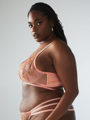 Beneath The Surface Embroidered Triangle Bralette