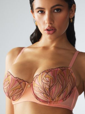 Beneath The Surface Embroidered Unlined Balconette Bra