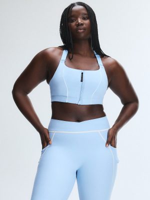 Cool Curves High-Impact Zip-Up Sports Bra