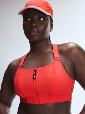 Cool Curves High-Impact Zip-Up Sports Bra