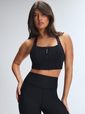 Cool Curves High-Impact Zip-Up Sports Bra