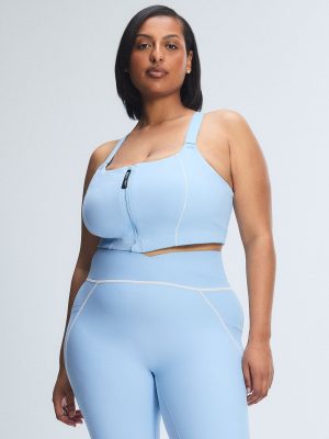 Cool Curves High-Impact Zip-Up Sports Bra