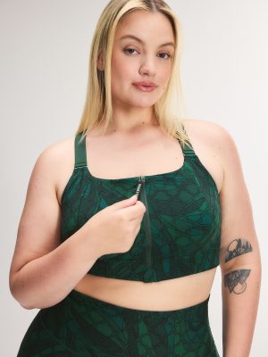 Cool Curves High-Impact Zip-Up Sports Bra