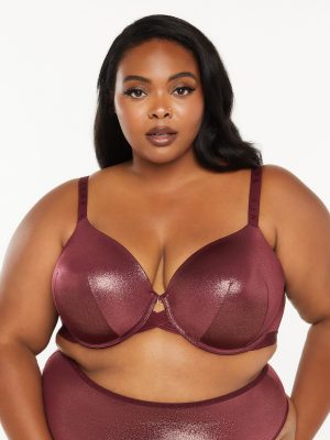 Core Microfiber Metallic T-Shirt Bra