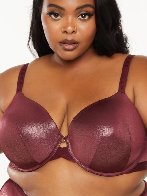 Core Microfiber Metallic T-Shirt Bra