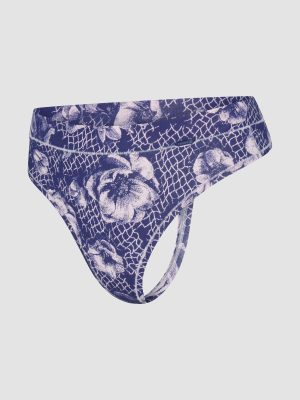Cotton Essentials Tie-Dye Thong Panty