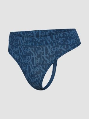 Cotton Essentials Tie-Dye Thong Panty