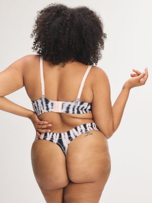 Cotton Essentials Tie-Dye Thong Panty