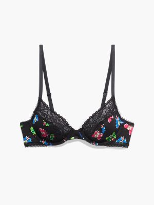 Cotton Essentials Lace-Trim Unlined Bra