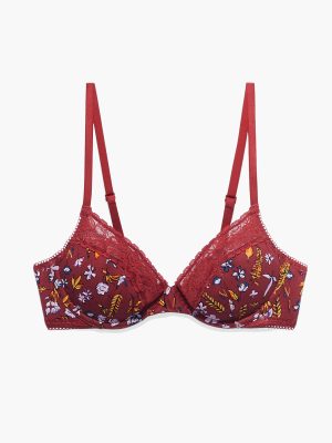 Cotton Essentials Lace-Trim Unlined Bra