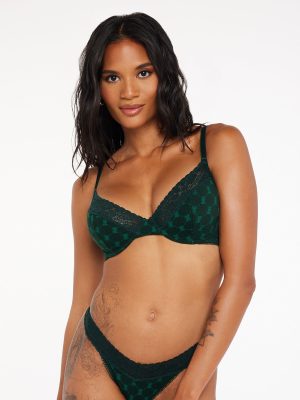 Cotton Essentials Lace-Trim Unlined Bra