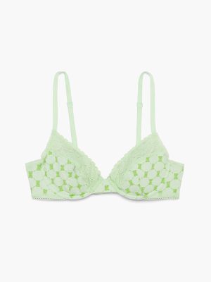 Cotton Essentials Lace-Trim Unlined Bra