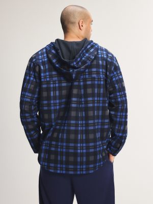 Faded Feels Hooded Button Up Shirt