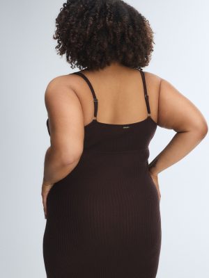 Featherweight Knit Slit Dress