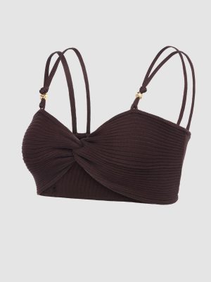 Featherweight Knit Twist Top