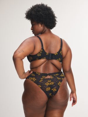 Feline Floral Lace Unlined Balconette Bra