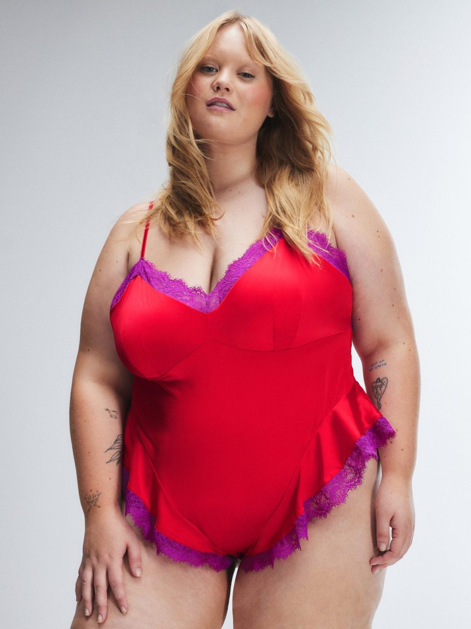 Nite Shade Lace-Trim Sleep Teddy