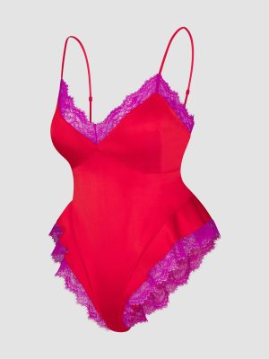 Nite Shade Lace-Trim Sleep Teddy