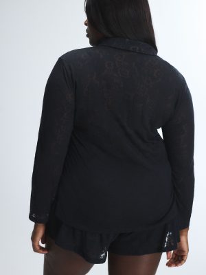 Floral Burnout Sleep Short