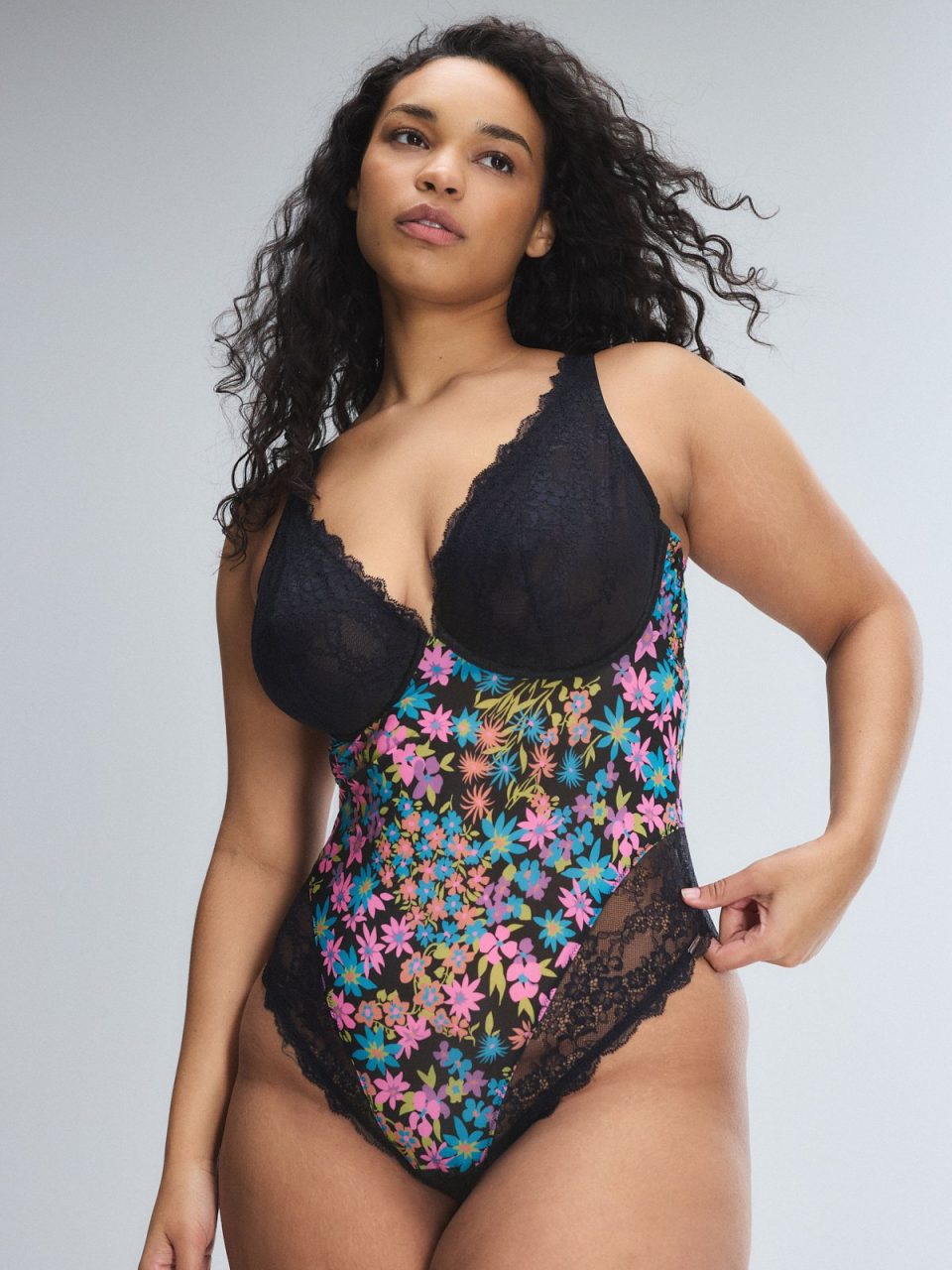 Hopelace Romantic Plunge Underwire Teddy