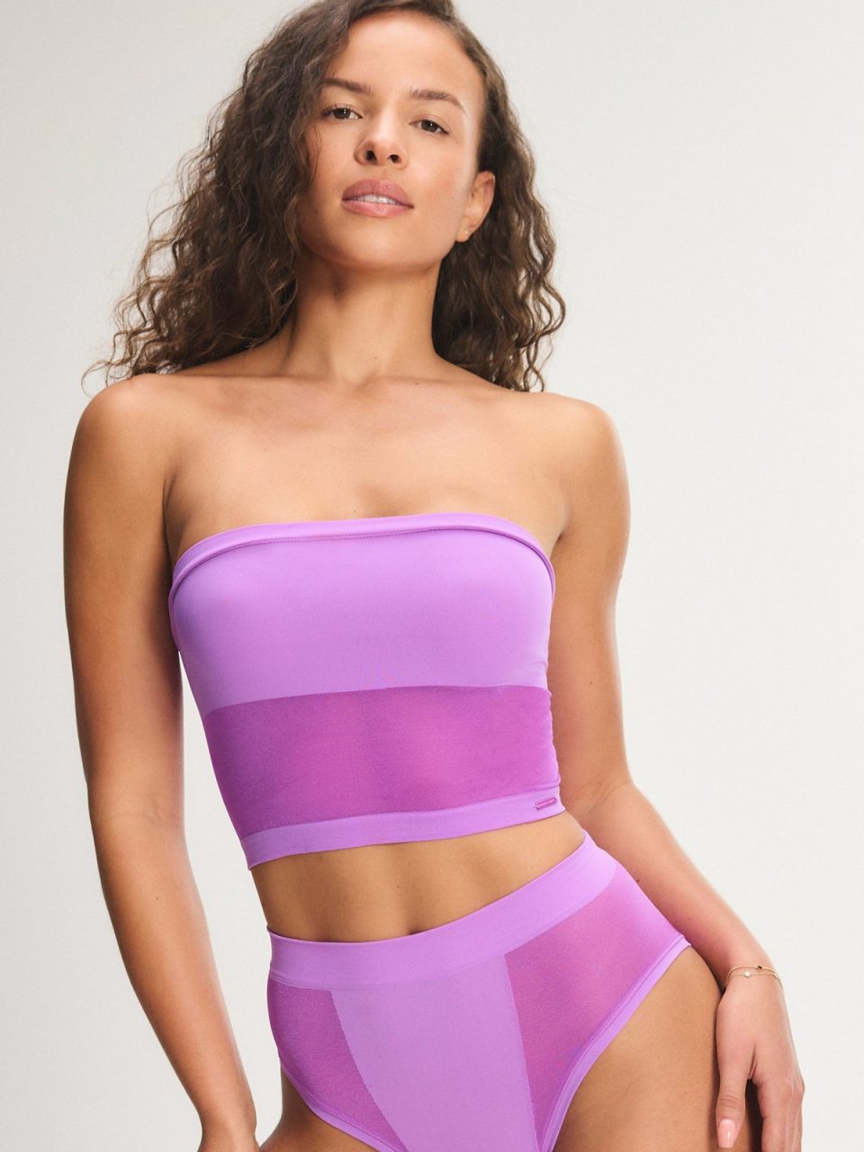 In The Spotlight Sheer Unlined Bandeau Bralette