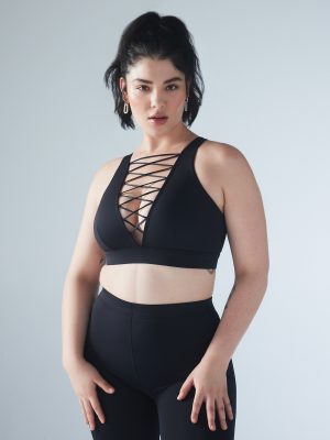 Lace Up Low-Impact Sports Bra