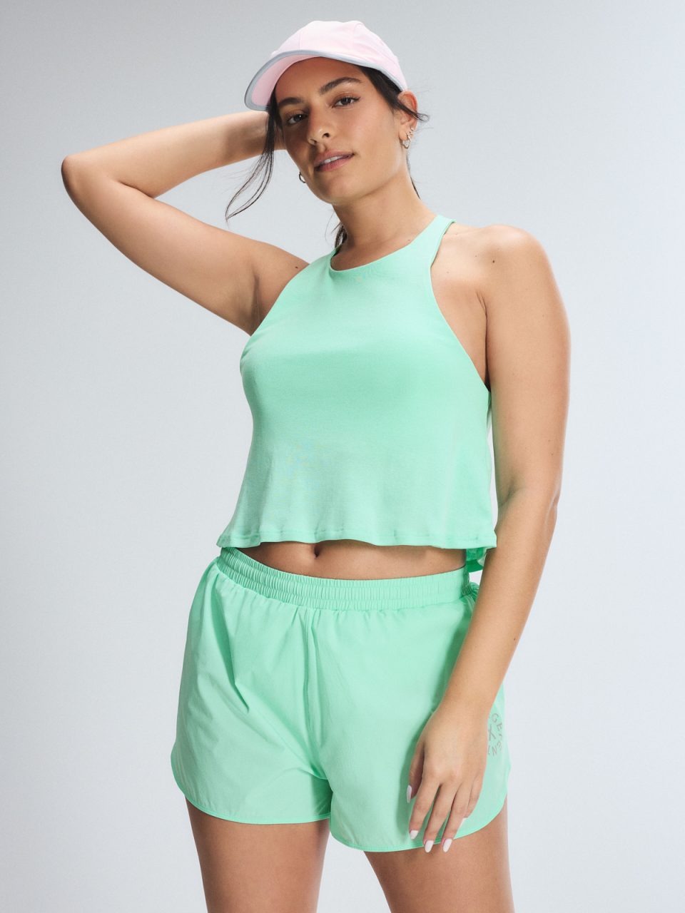 Lit Luster Crop Shelf Bra Tank