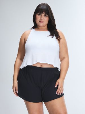 Lit Luster Crop Shelf Bra Tank