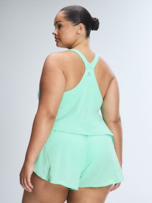 Lit Luster Crop Shelf Bra Tank