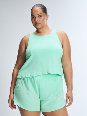 Lit Luster Crop Shelf Bra Tank