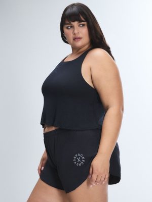 Lit Luster Crop Shelf Bra Tank