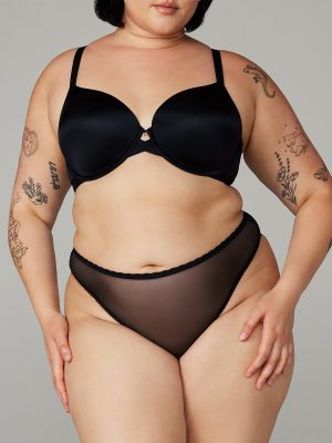 Mesh Crotchless High-Leg Bikini