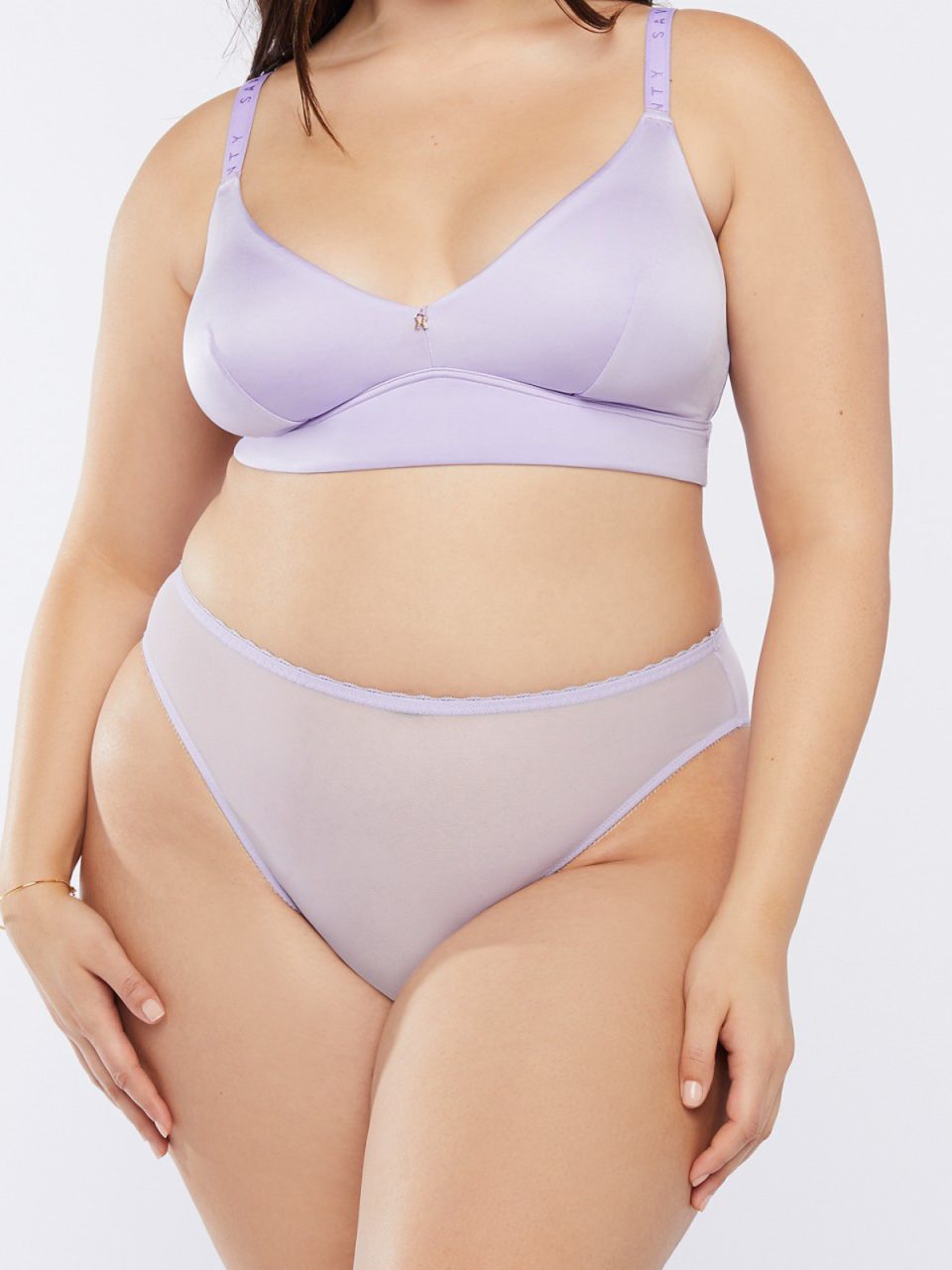 Mesh Crotchless High-Leg Bikini