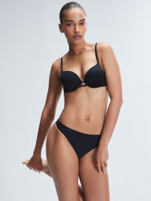 NEW Microfiber No-Show Thong Panty