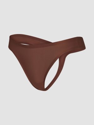 NEW Microfiber No-Show Thong Panty