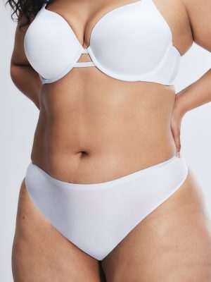 NEW Microfiber No-Show Thong Panty