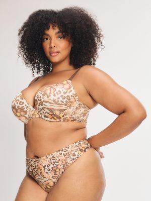 NEW Microfiber No-Show Thong Panty