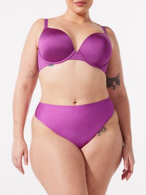 NEW Microfiber No-Show Thong Panty