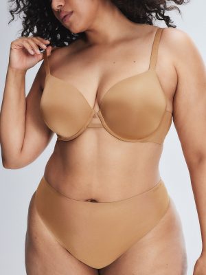 NEW Microfiber No-Show Thong Panty