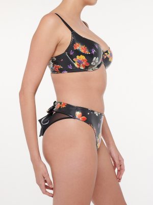 Night Blooms High-Leg Bikini