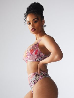 Penthouse Sweet Lace Quarter Cup Bra