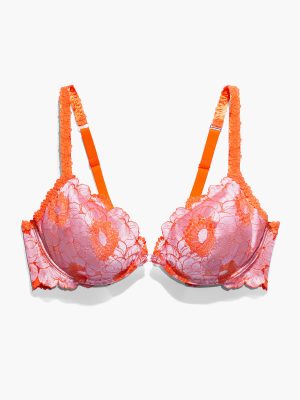 Perfect Poppies Unlined Lace Demi Bra
