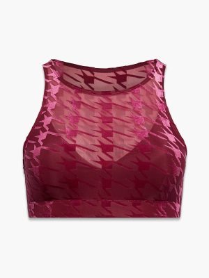 Risque Taker Houndstooth Medium-Impact Sports Bra