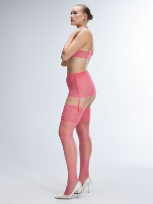 Romantic Corded Lace Garter Skirt