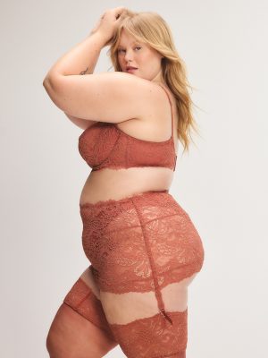 Romantic Corded Lace Garter Skirt