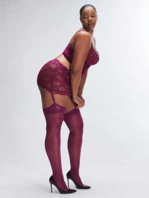 Romantic Corded Lace Metallic Garter Skirt