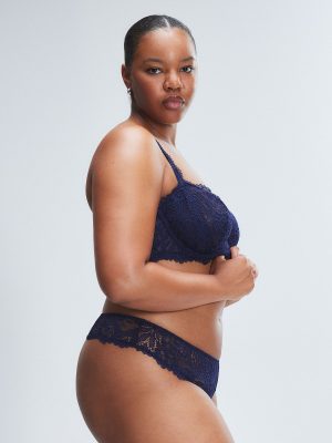 Romantic Corded Lace Thong Panty